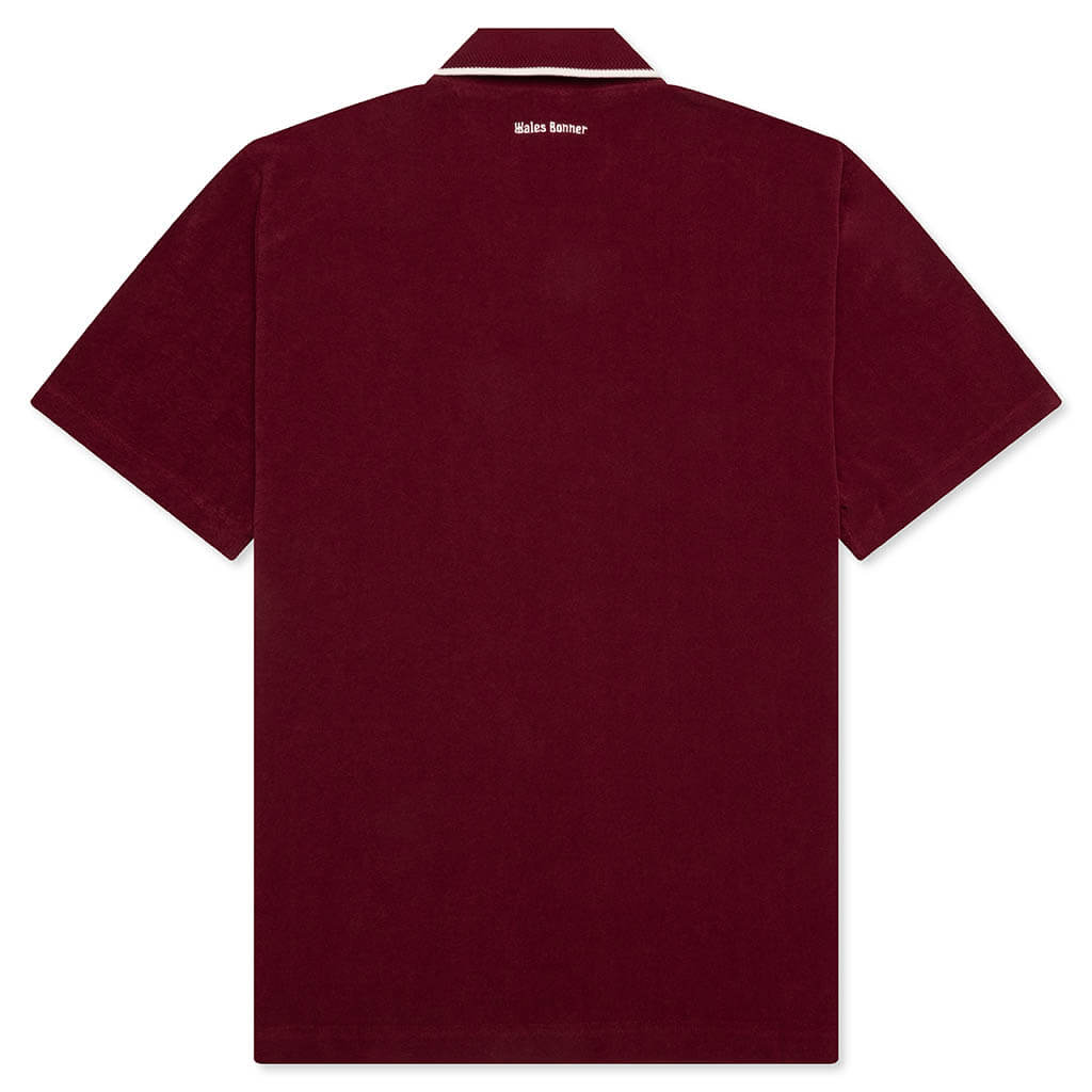 adidas Originals x Wales Bonner Terry Polo - Collegiate Burgundy