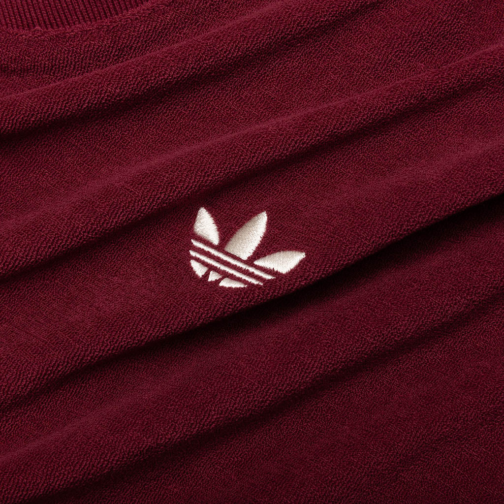 adidas Originals x Wales Bonner Terry Polo - Collegiate Burgundy