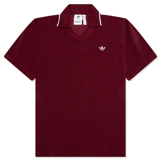 adidas Originals x Wales Bonner Terry Polo - Collegiate Burgundy