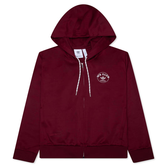 adidas Originals x Wales Bonner Track Hoodie - Collegiate Burgundy