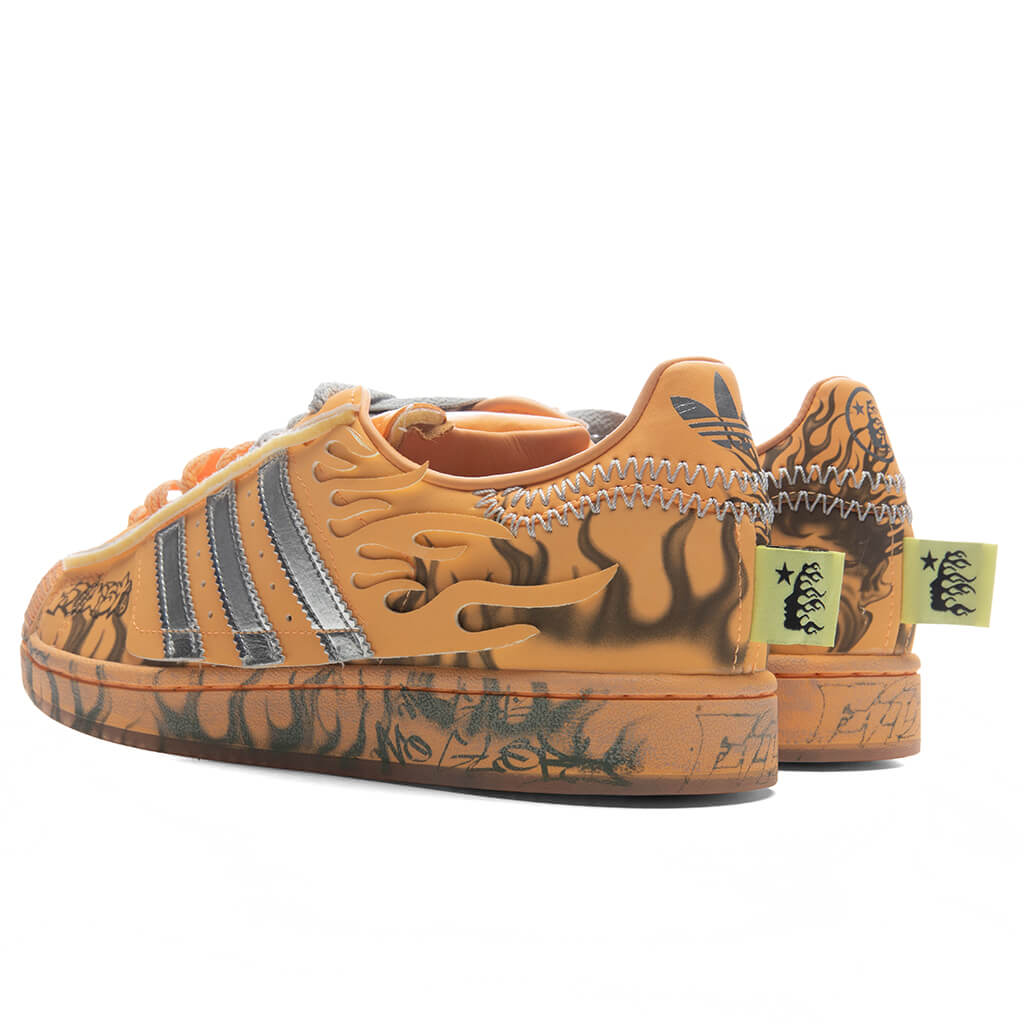 adidas Originals x Hellstar Superstar II 'Creamsicle' - Hazy Orange/Silver Metallic/Core Black