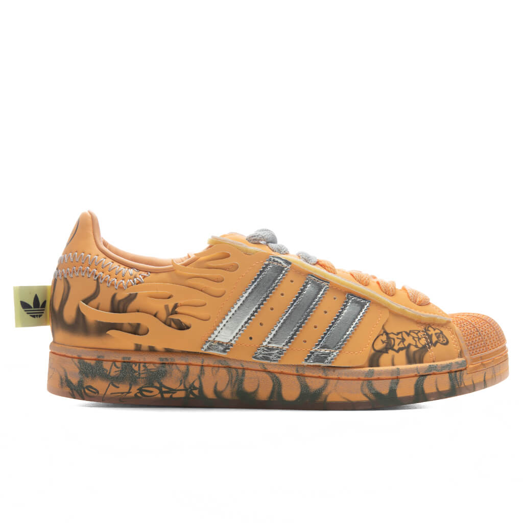 adidas Originals x Hellstar Superstar II 'Creamsicle' - Hazy Orange/Silver Metallic/Core Black