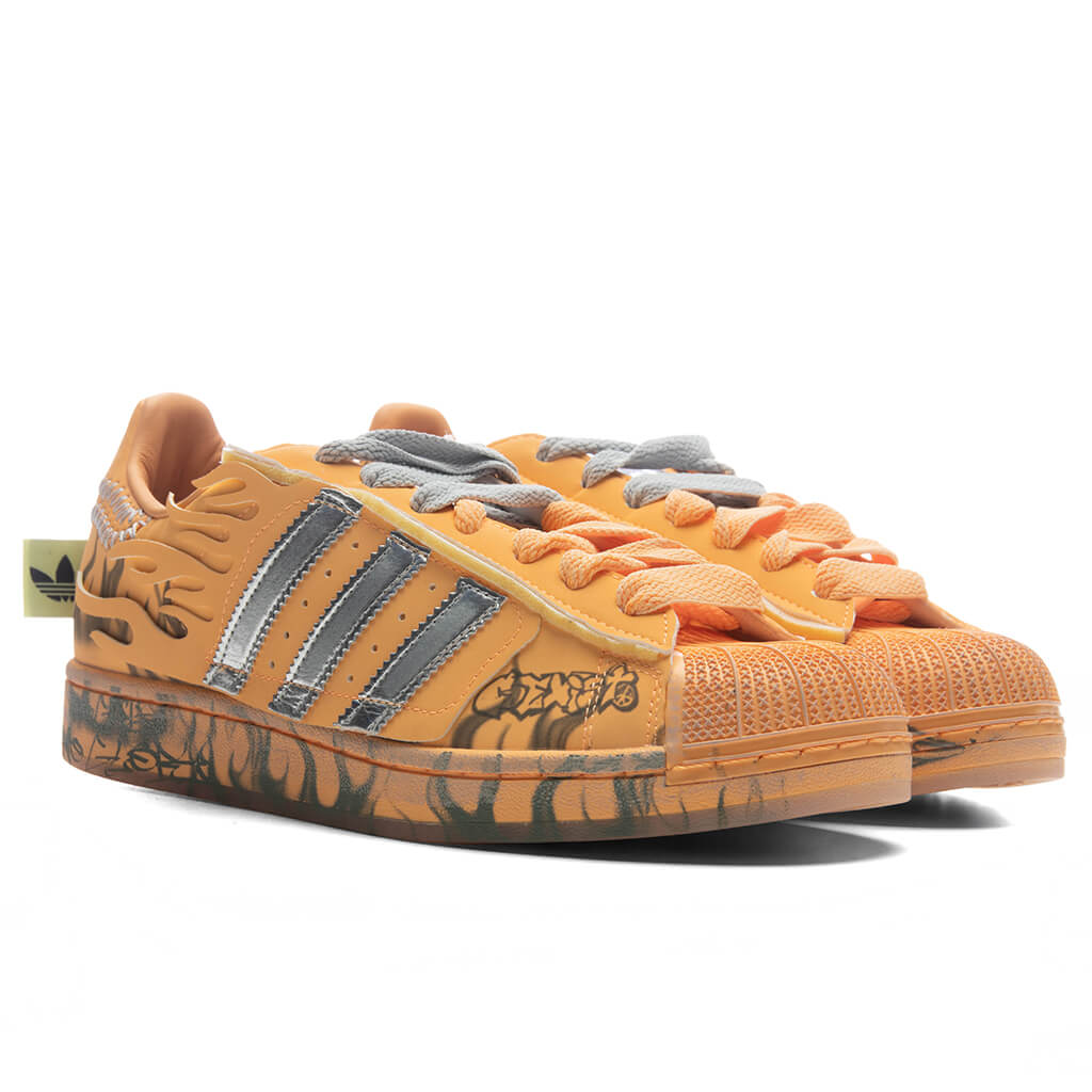 adidas Originals x Hellstar Superstar II 'Creamsicle' - Hazy Orange/Silver Metallic/Core Black