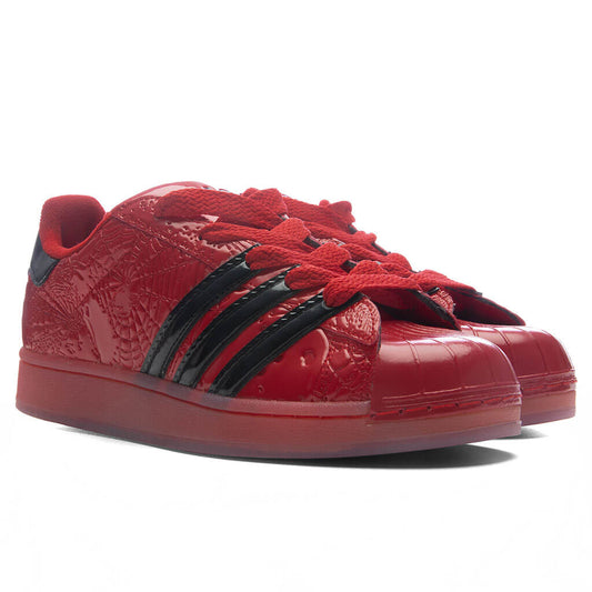adidas Originals x Sp5der Superstar - Red/Core Black/Silver Metallic