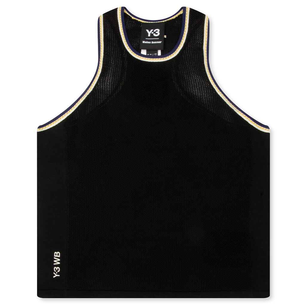 adidas Y-3 x Wales Bonner Women's Y3 Knitted Tank - Black
