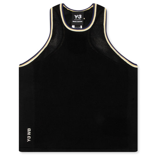 adidas Y-3 x Wales Bonner Women's Y3 Knitted Tank - Black