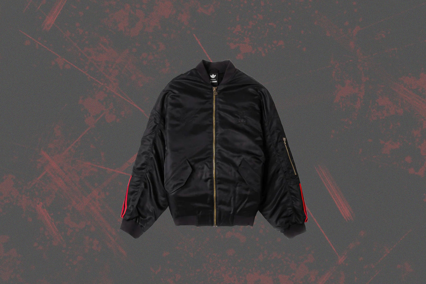 adidas Originals x Willy Chavarria Satin Bomber - Black