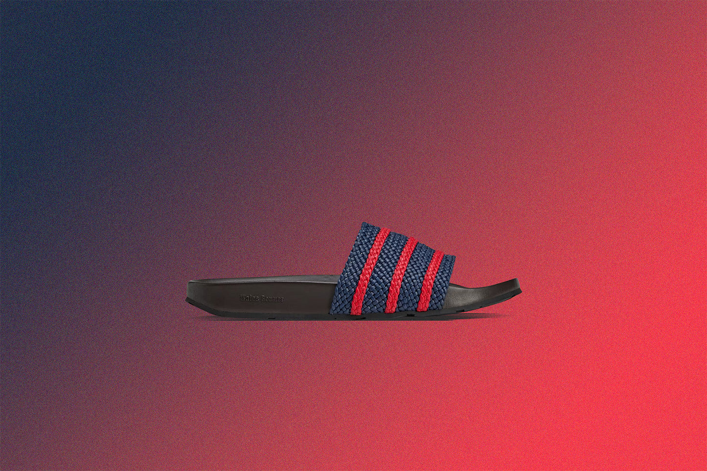 adidas Originals x Wales Bonner Adilette - Night Indigo/Better Scarlet/Dark Brown