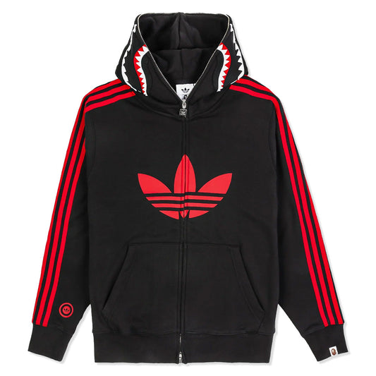 adidas Originals x BAPE Shark Full Zip Hoodie - Black