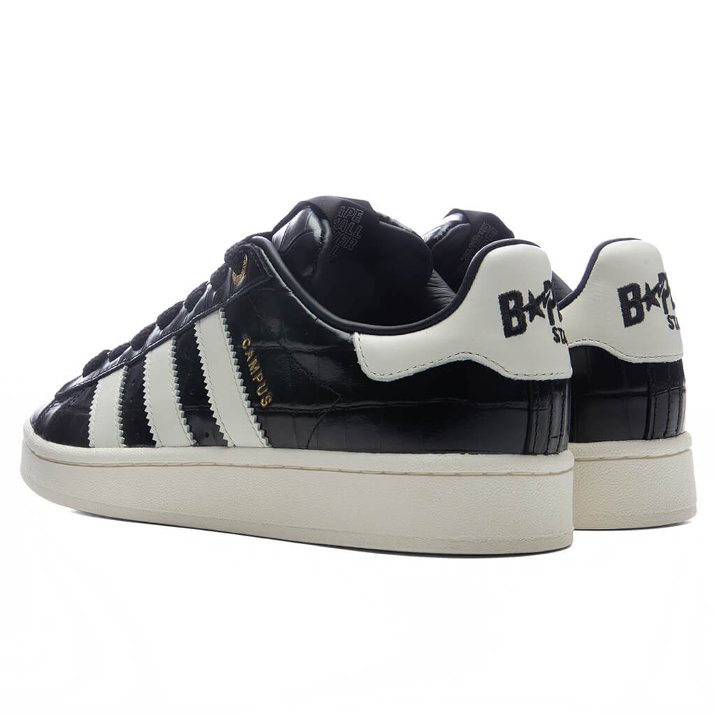adidas Originals x BAPE Campus 00s - Core Black/Off White/ Gold Metallic