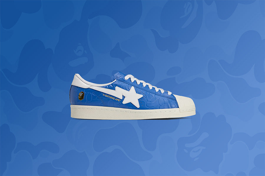 adidas Originals x BAPE Superstar - Blue/Cloud White/Off White