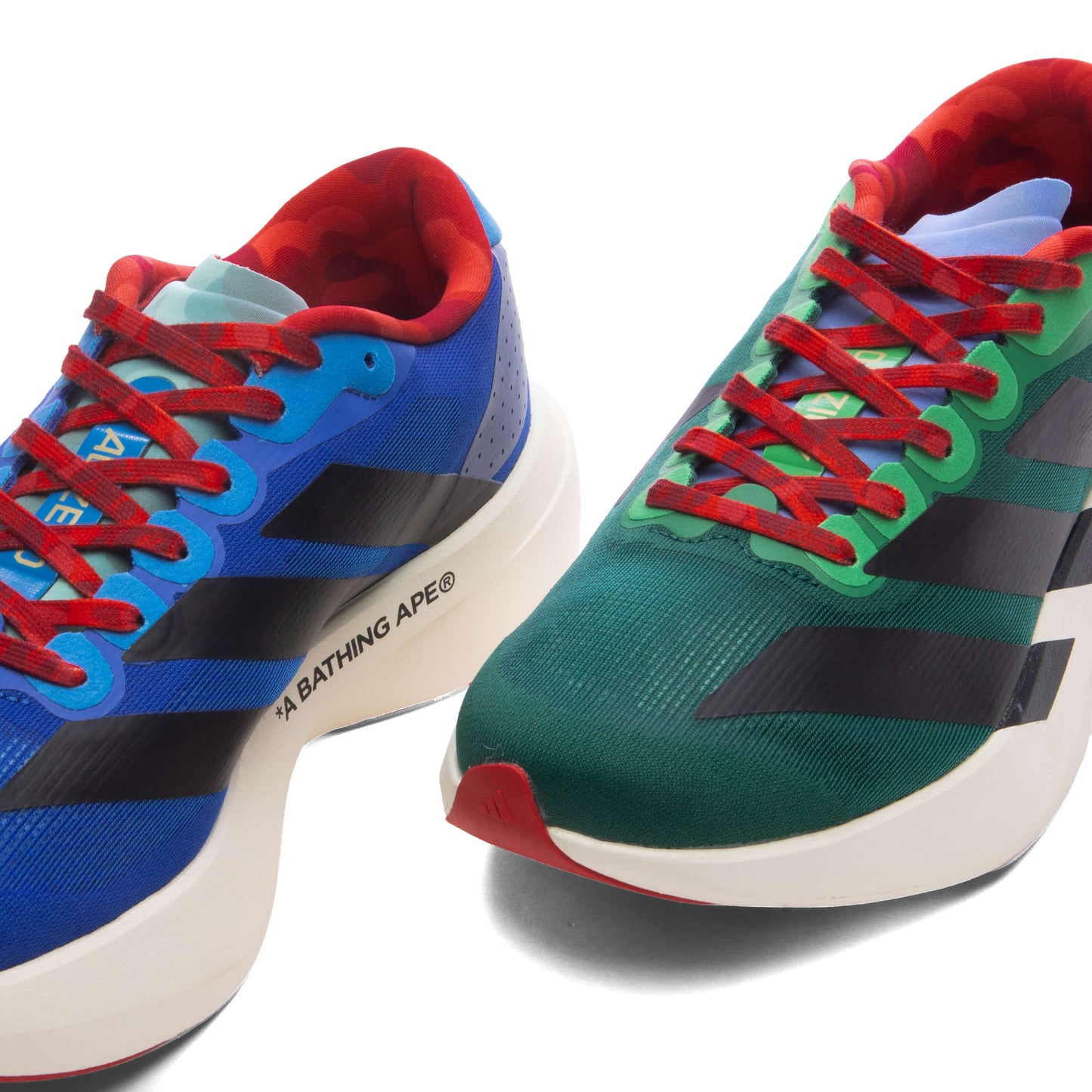 adidas Originals x BAPE Adizero Evo SL - Power Blue/Collegiate Green/Off White