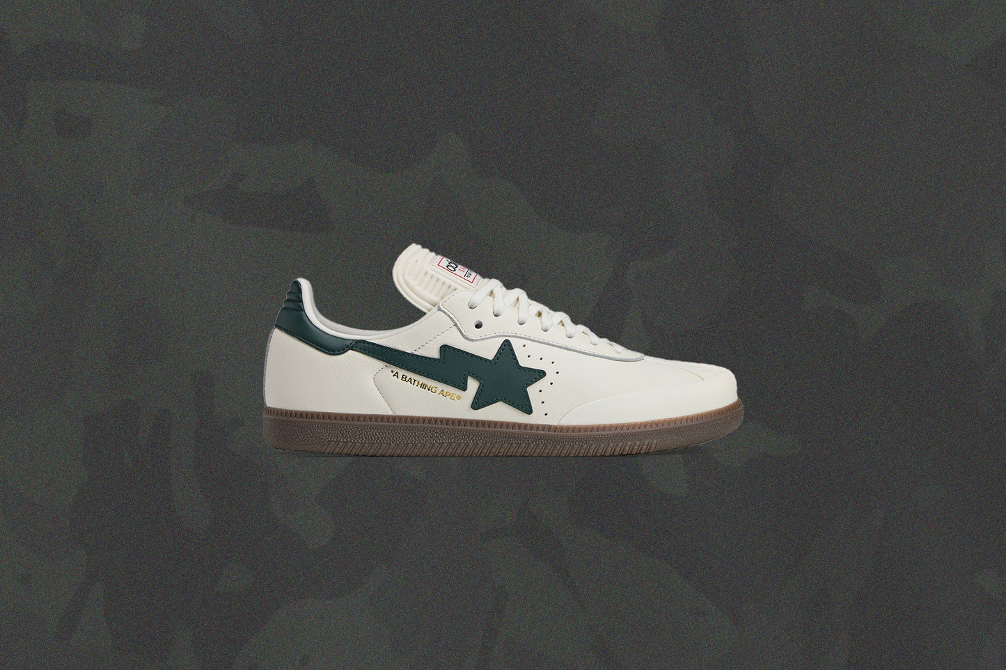adidas Originals x BAPE Samba - Off White/Shadow Green/Gum