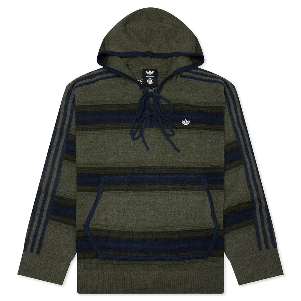 adidas Originals x CLOT by Edison Chen Baja Hoodie - Trace Khaki/Tech Indigo
