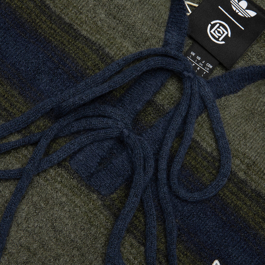 adidas Originals x CLOT by Edison Chen Baja Hoodie - Trace Khaki/Tech Indigo