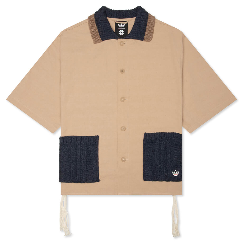 adidas Originals x CLOT by Edison Chen Redifined Utility Short Sleeve Shirt - Warm Sandstone