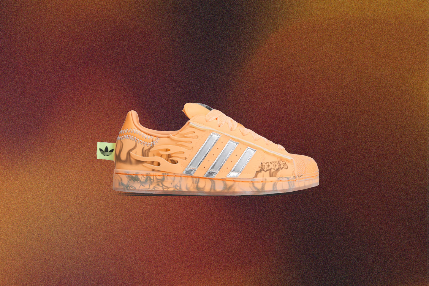 adidas Originals x Hellstar Superstar II 'Creamsicle' - Hazy Orange/Silver Metallic/Core Black
