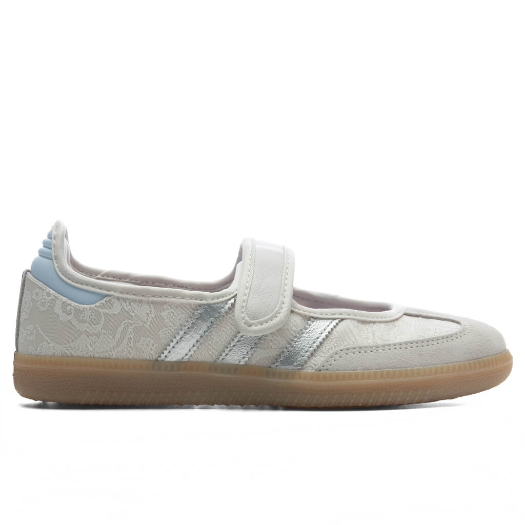 adidas Originals x Liberty London Women's Samba Jane - Chalk Pearl/Silver Metallic/Chalk White