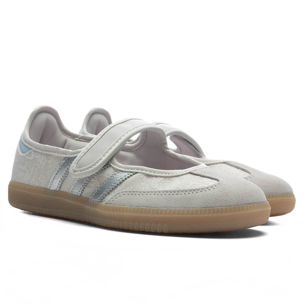 adidas Originals x Liberty London Women's Samba Jane - Chalk Pearl/Silver Metallic/Chalk White