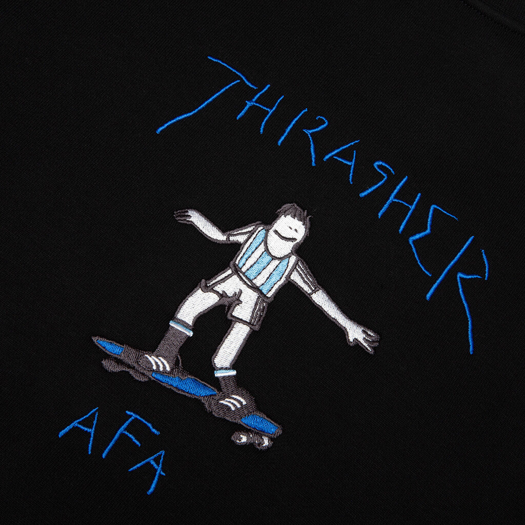 adidas Originals x Thrasher x AFA Argentina Crewneck 2 - Black