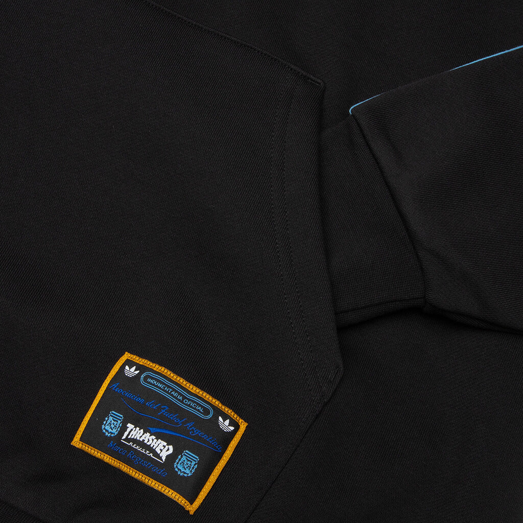 adidas Originals x Thrasher x AFA Argentina Hoodie - Black