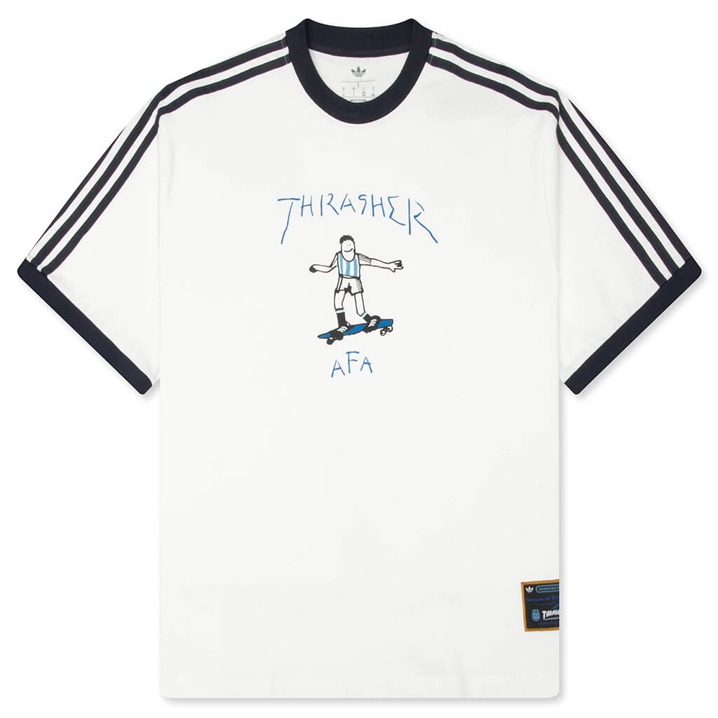 adidas Originals x Thrasher x AFA Argentina Tee 1 - Core White