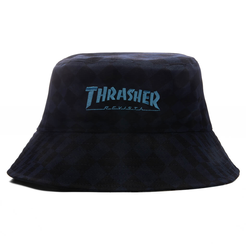 adidas Originals x Thrasher TM AFA Bucket Hat - Night Navy/Light Blue