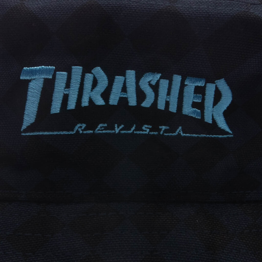 adidas Originals x Thrasher TM AFA Bucket Hat - Night Navy/Light Blue