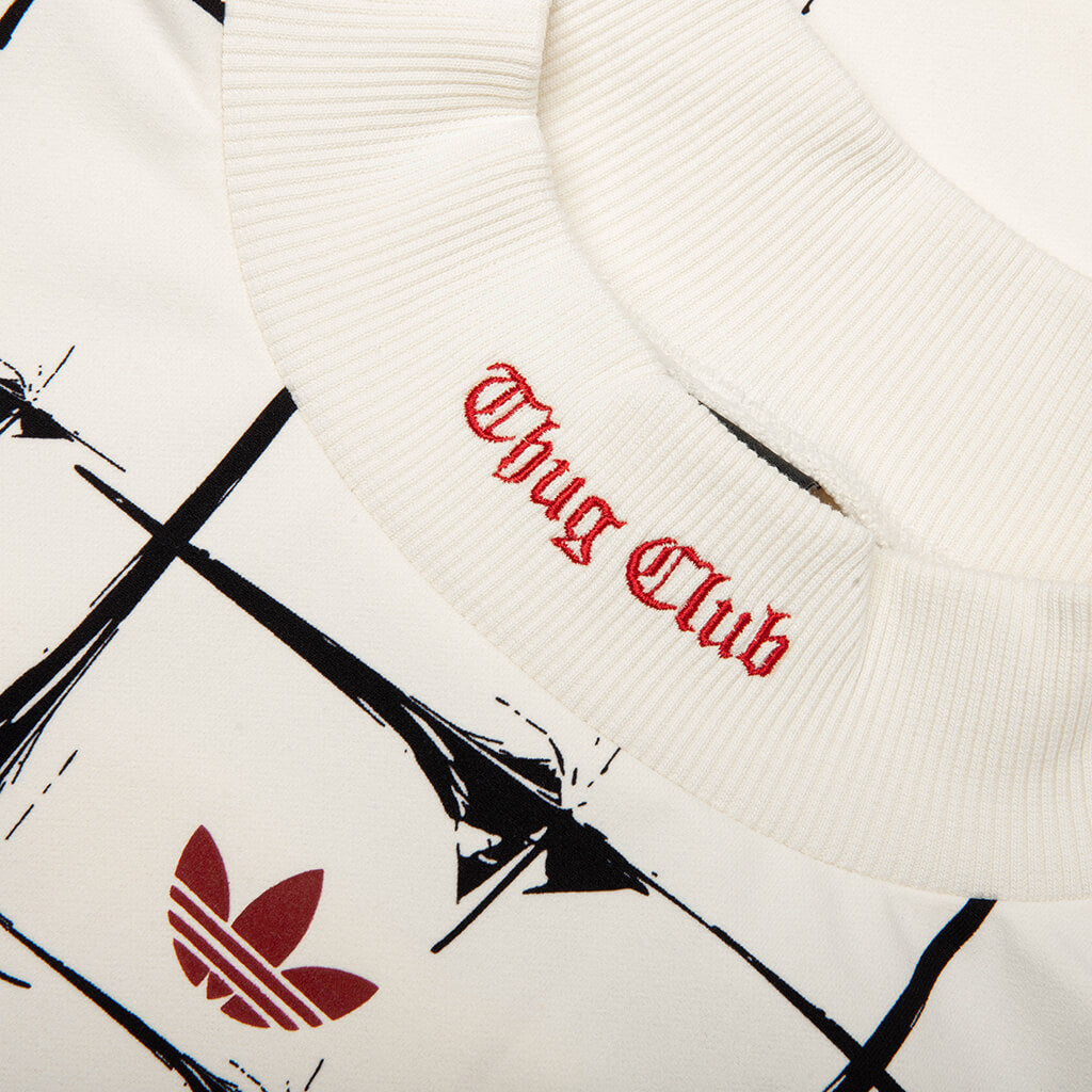 adidas Originals x Thug Club Goalie L/S Tee - Cream White
