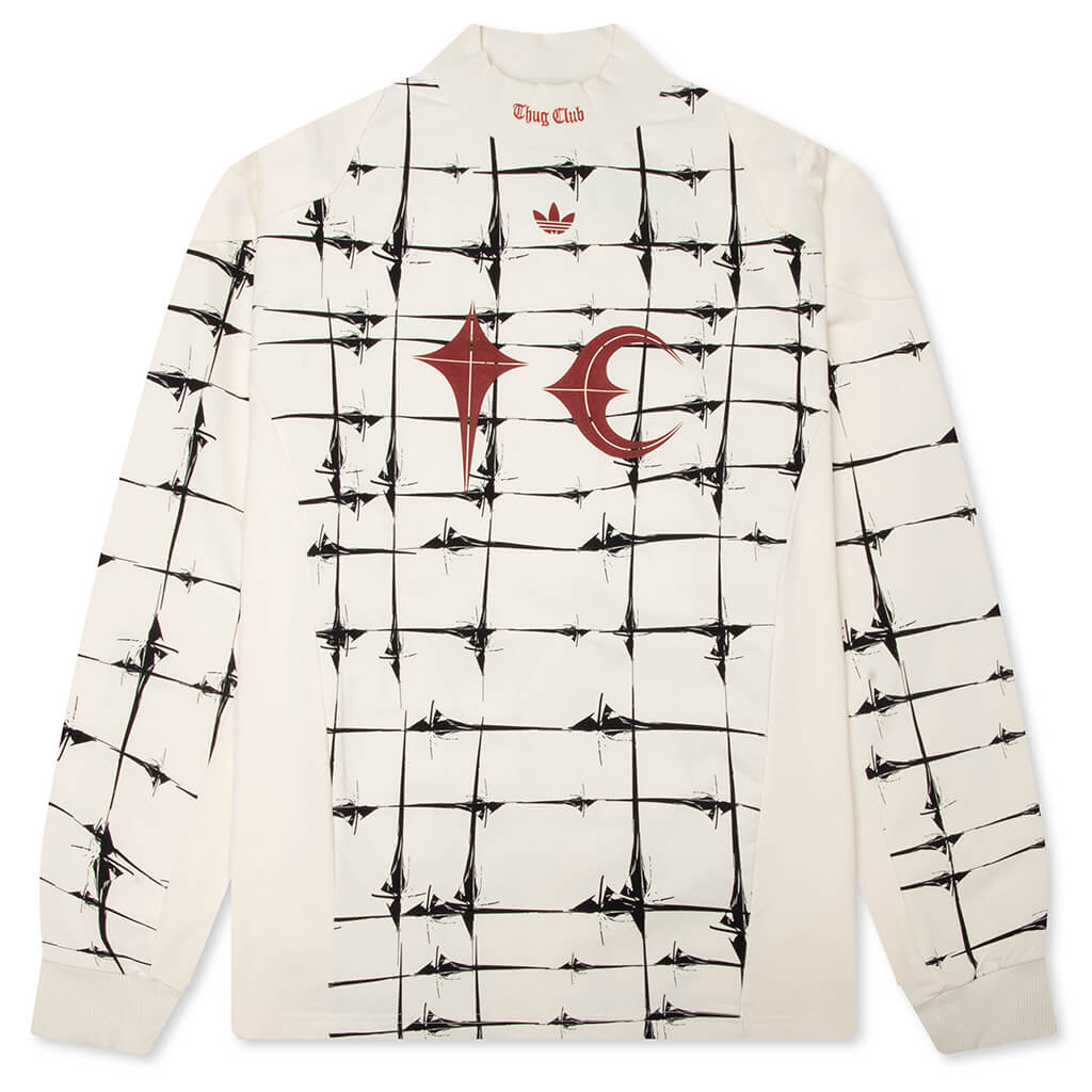 adidas Originals x Thug Club Goalie L/S Tee - Cream White