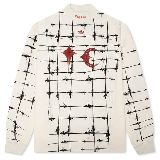 adidas Originals x Thug Club Goalie L/S Tee - Cream White