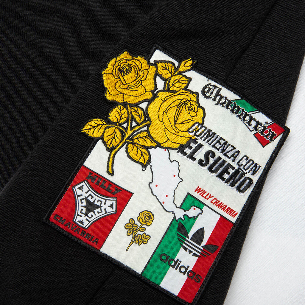 adidas Originals x Willy Chavarria Crew Sweatshirt - Black/White