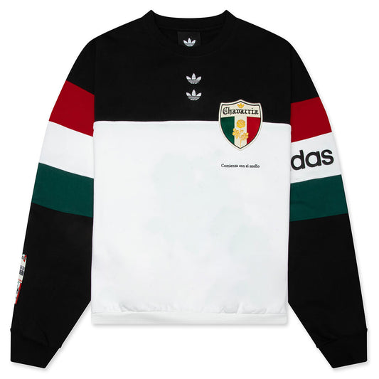 adidas Originals x Willy Chavarria Crew Sweatshirt - Black/White