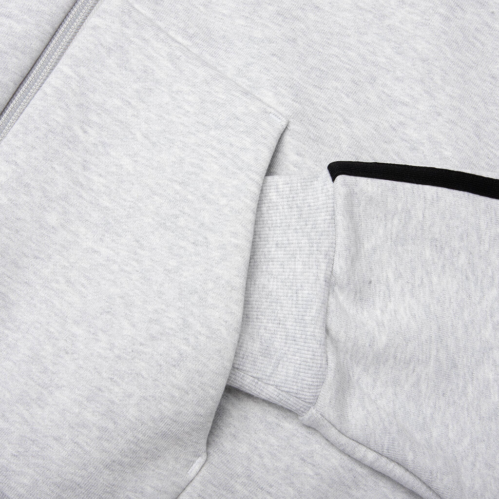 adidas Originals x Willy Chavarria Full Zip Logo Hoodie - Light Grey Heather