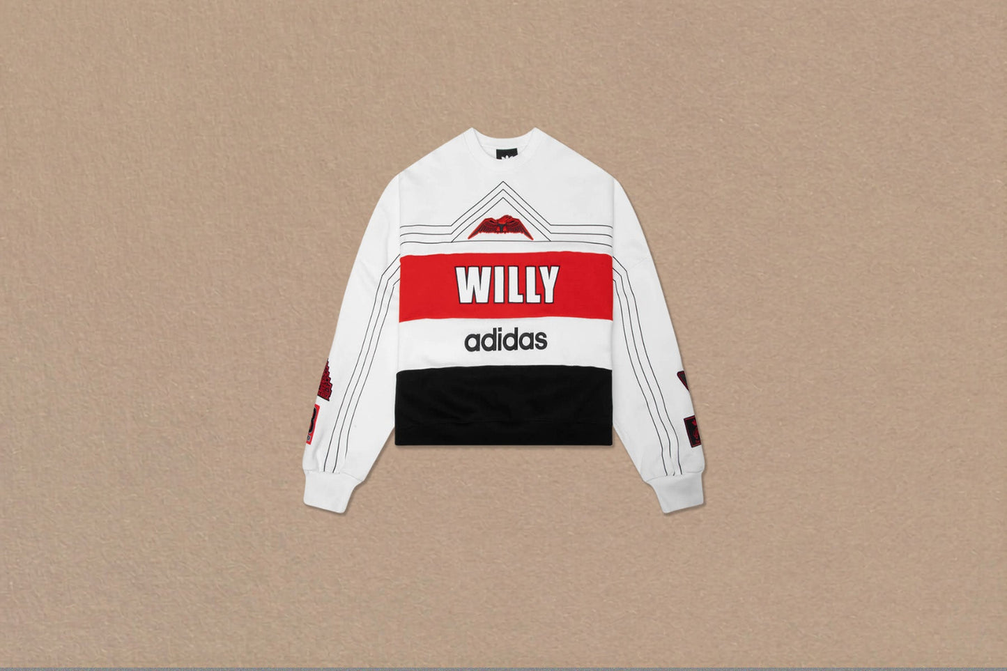 adidas Originals x Willy Chavarria NY Crewneck Sweatshirt - Off White