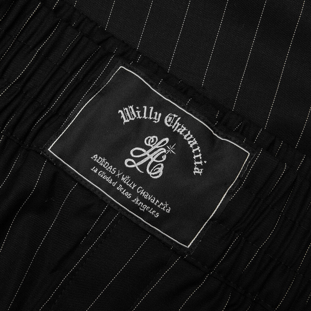 adidas Originals x Willy Chavarria Pinstripe Shorts - Black/White