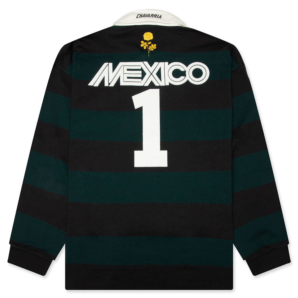 adidas Originals x Willy Chavarria Rugby - Black/Aurora Ivy