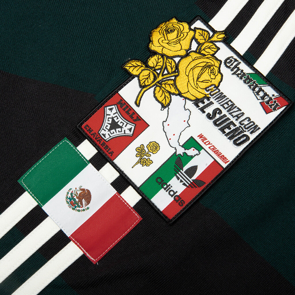 adidas Originals x Willy Chavarria Rugby - Black/Aurora Ivy