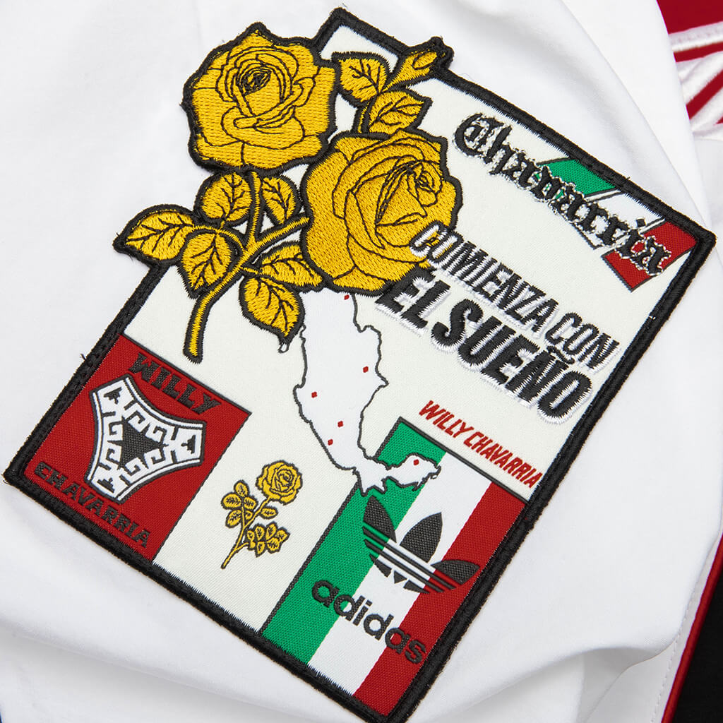 adidas Originals x Willy Chavarria Woven Trackshirt - White/Black
