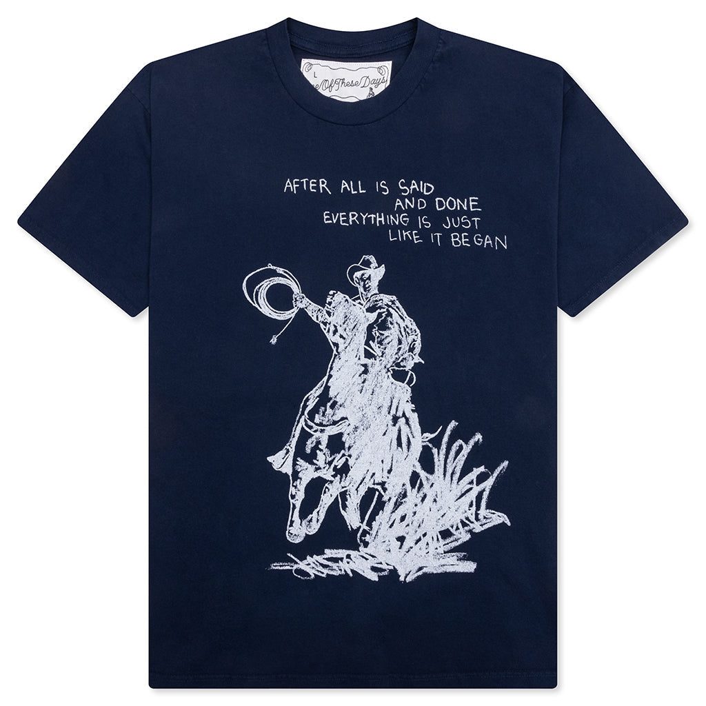 After All Is Said T-Shirt - Washed Navy