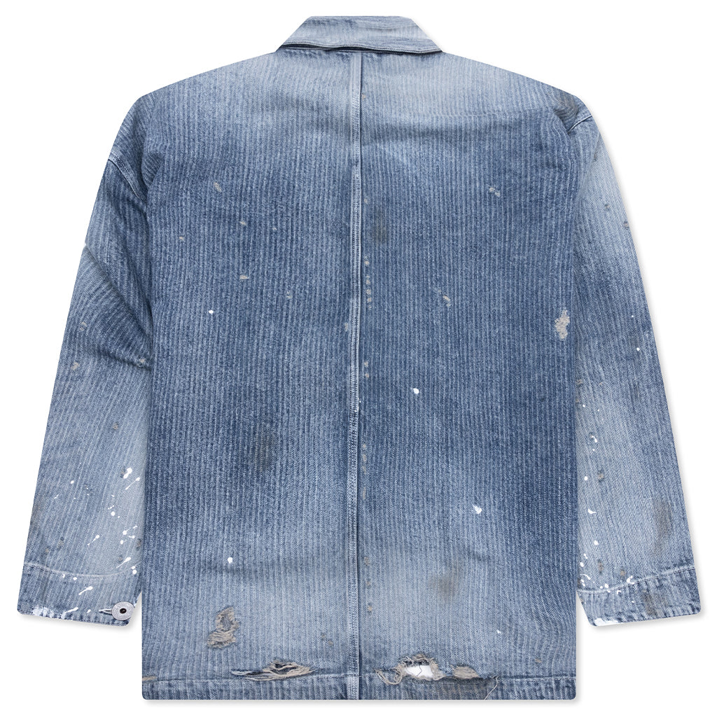 Aged Chore Jacket - Indigo
