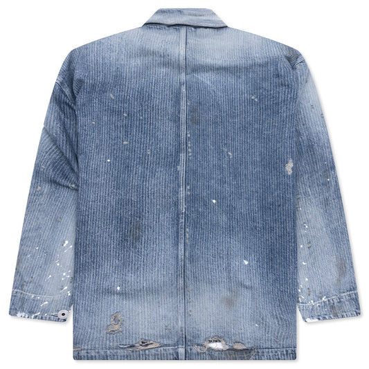 Aged Chore Jacket - Indigo