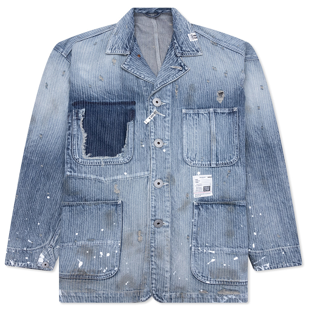 Aged Chore Jacket - Indigo