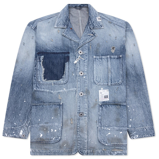 Aged Chore Jacket - Indigo