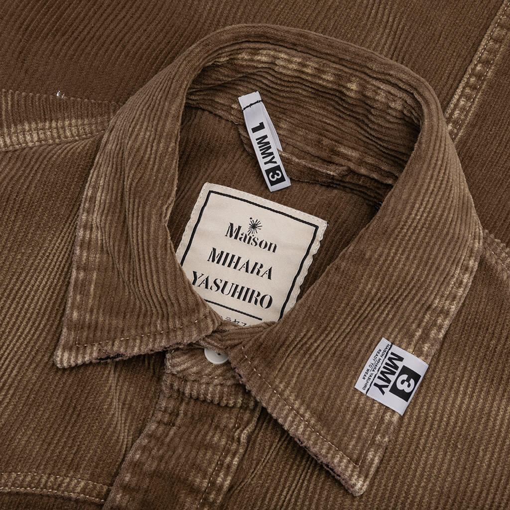 Aged Corduroy Shirt - Brown