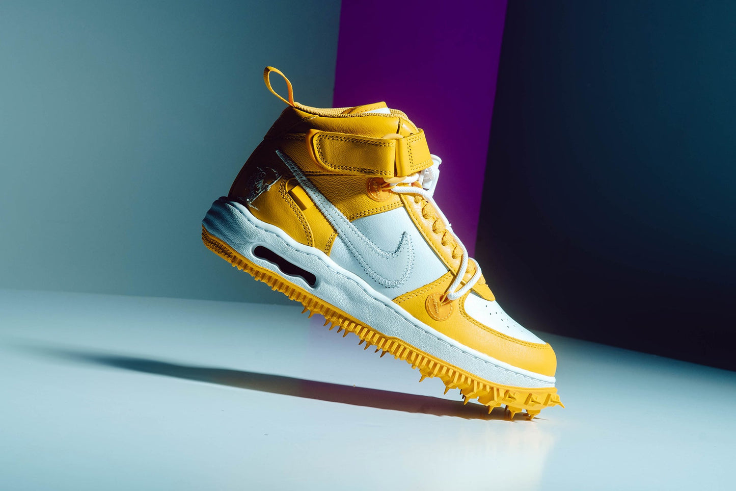 Air Force 1 Mid x Off-White - White/Varsity Maize