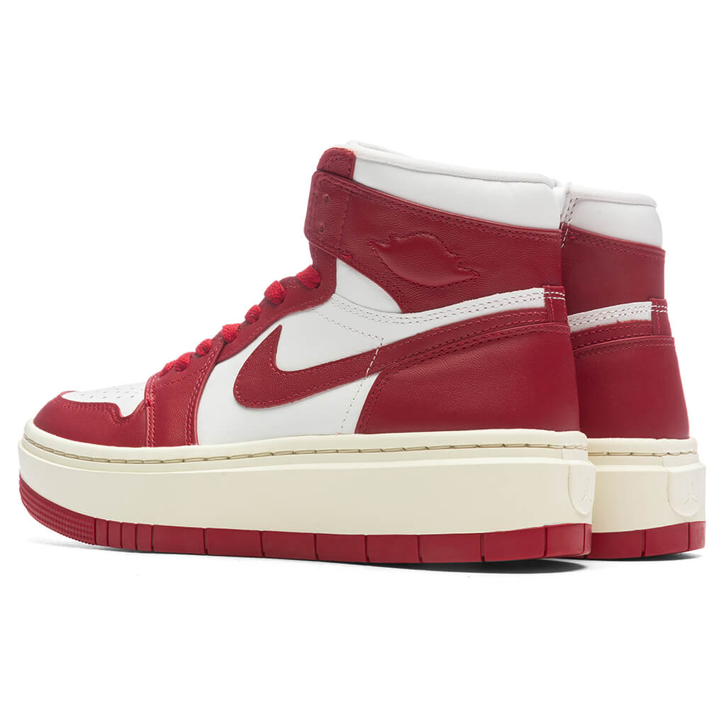 Women's Air Jordan 1 Elevate Mid - Summit White/Varsity Red/Coconut Milk
