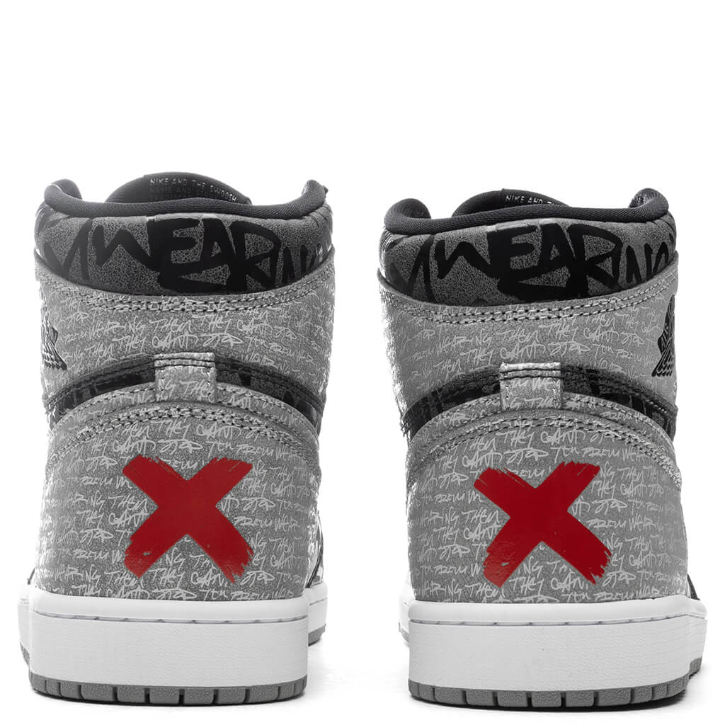 Air Jordan 1 Hi OG "Rebellionaire" - Black/White/Particle Grey