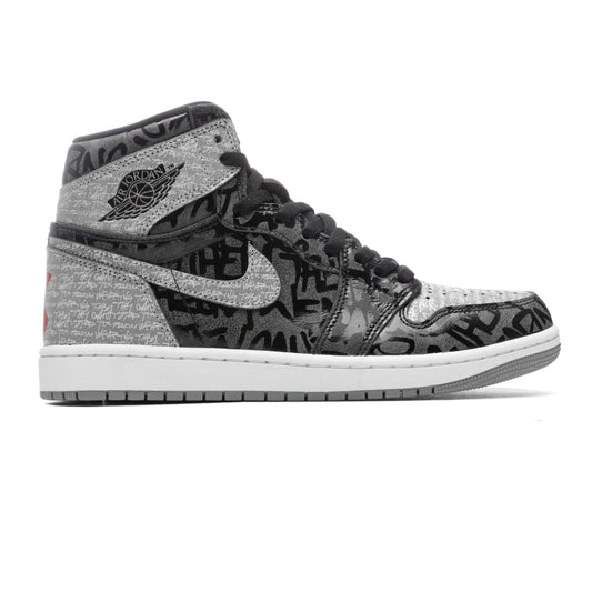 Air Jordan 1 Hi OG "Rebellionaire" - Black/White/Particle Grey