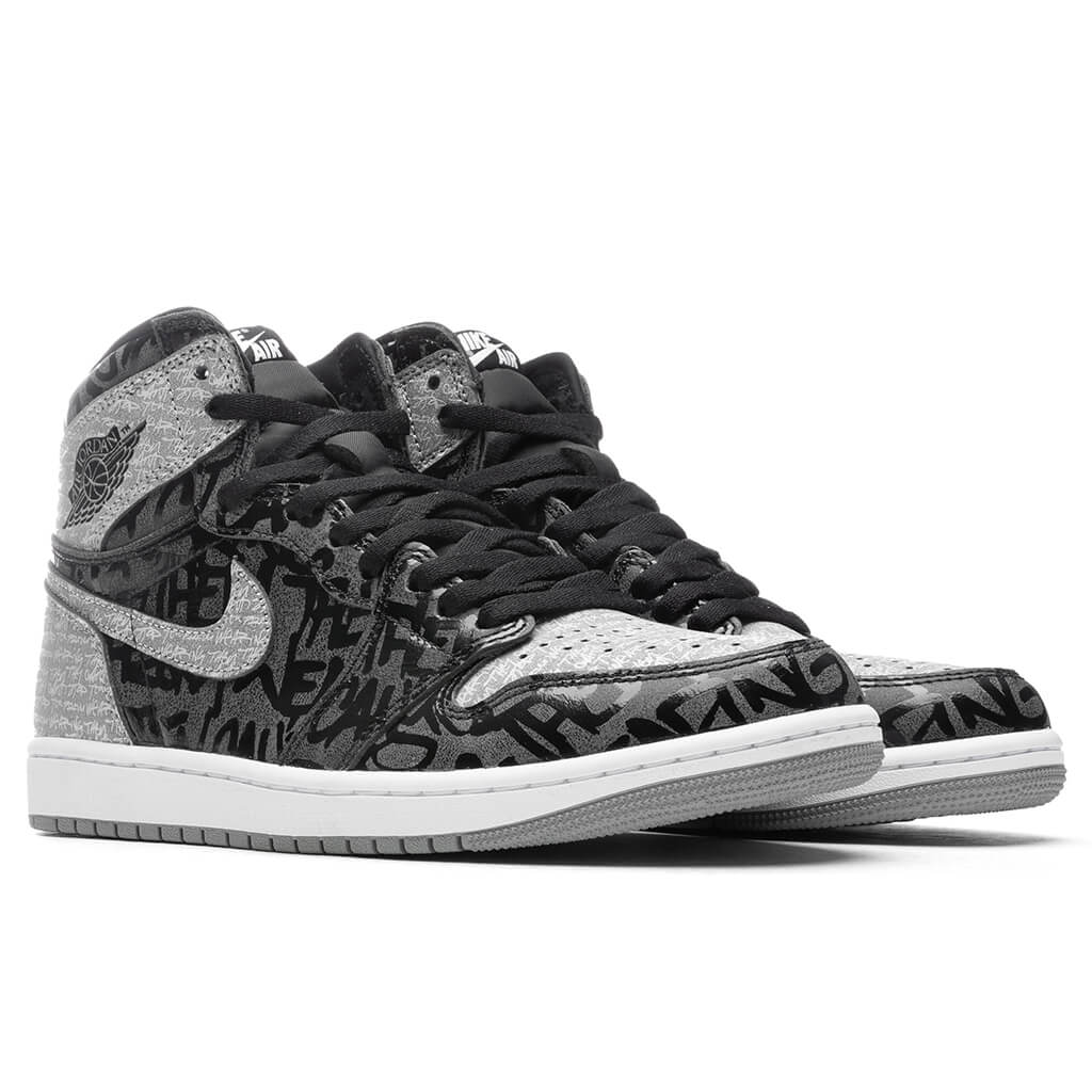 Air Jordan 1 Hi OG "Rebellionaire" - Black/White/Particle Grey
